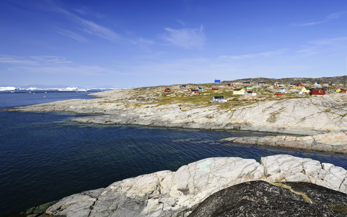 Küste in Qeqertarsuaq, Grönland
