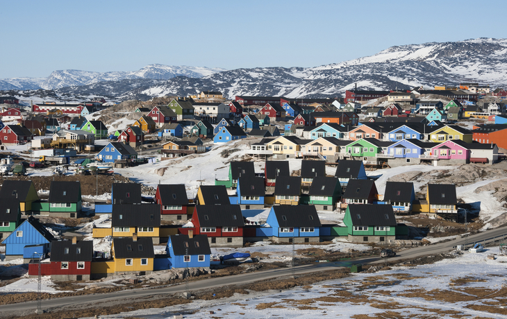 bunte Häuser in Ilulissat