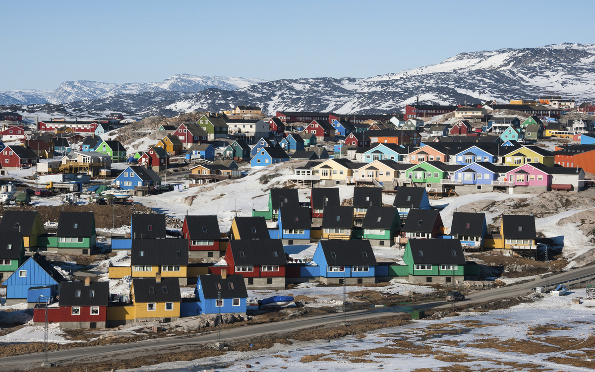 bunte Häuser in Ilulissat