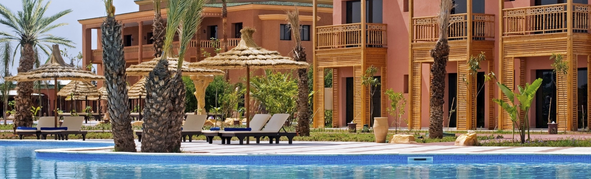 Poolanlage im Hotel Aqua Fun Marrakech, Marokko