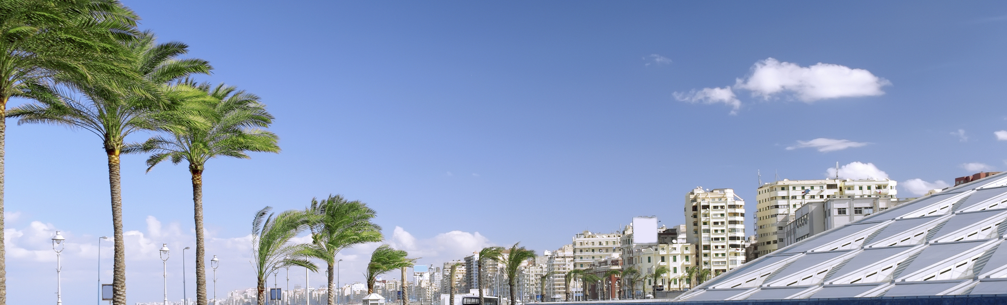 Neue Bibliothek in Alexandria, Aegypten