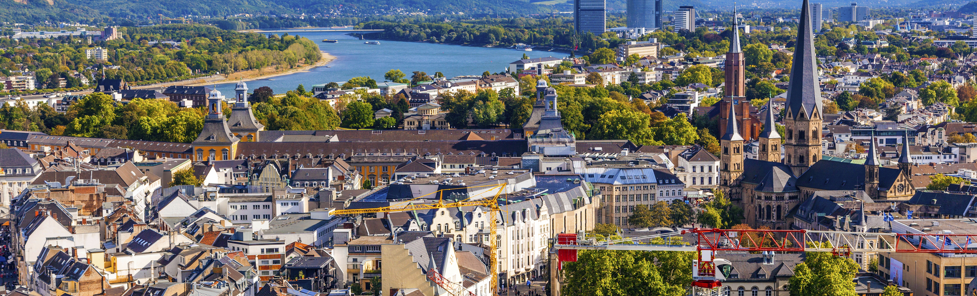 Luftaufnahme von Bonn, Deutschland