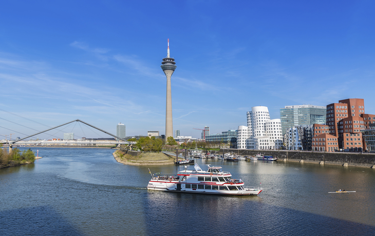Der Medienhafen in Duesseldorf, Deutschland