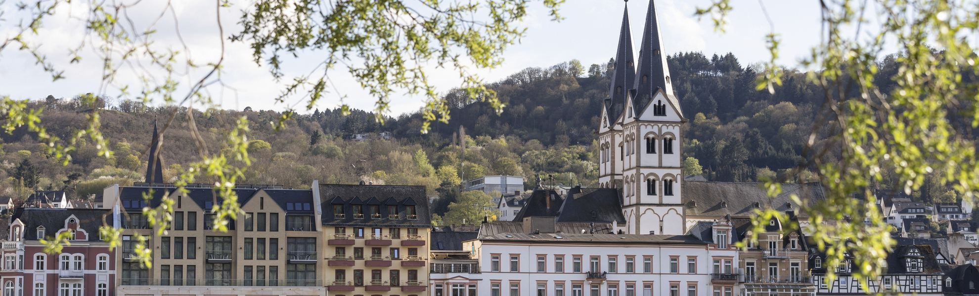 Rhein Ufer in Boppard, Deutschland