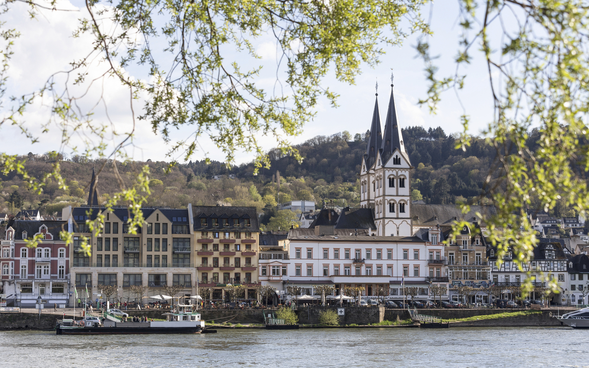 Rhein Ufer in Boppard, Deutschland