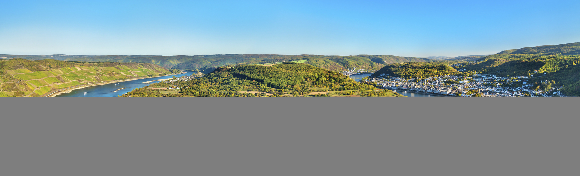Luftansicht von Boppard, Deutschland
