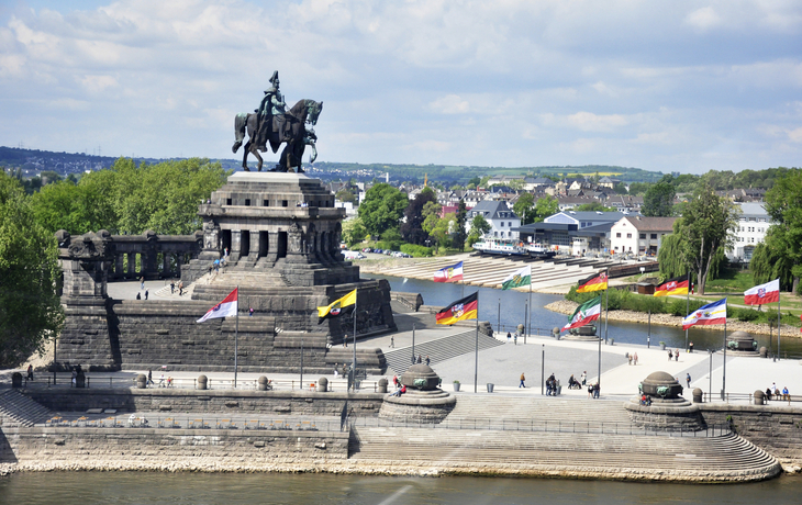 Deutsches Eck in Koblenz, Deutschland
