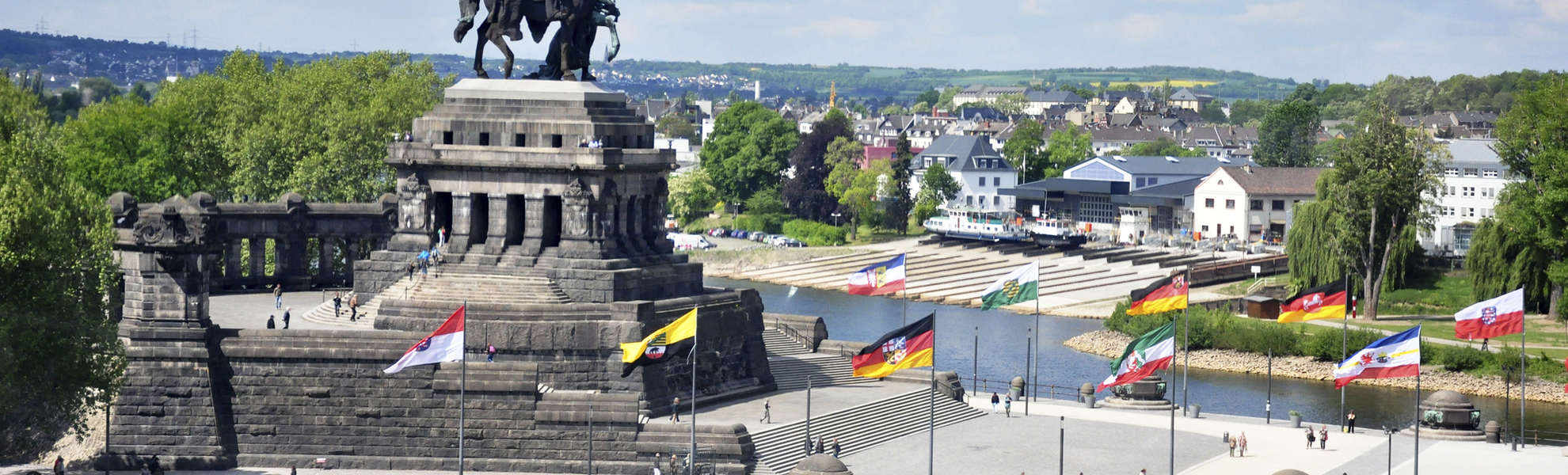 Deutsches Eck in Koblenz, Deutschland