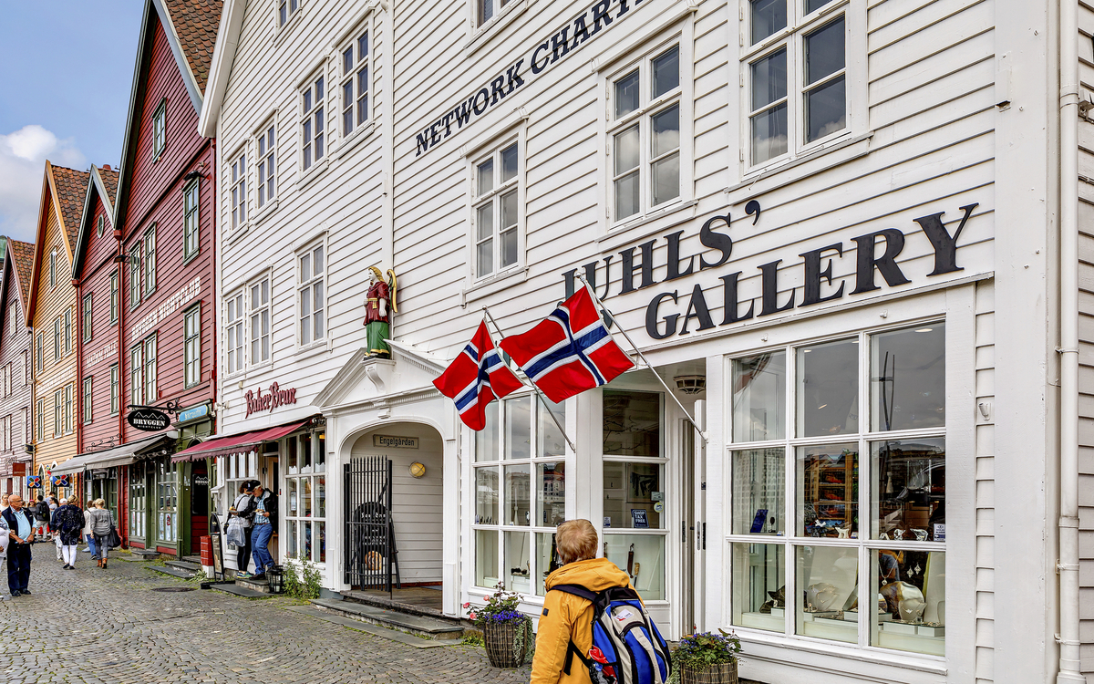 Geschäfte in Bergen, Norwegen