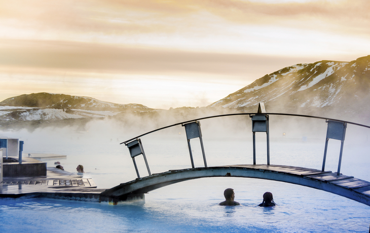 Die Blaue Lagune bei Reykjavik, Island