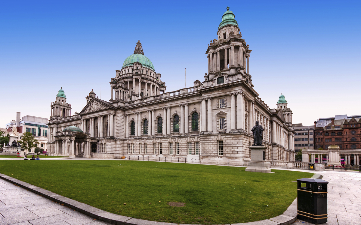 Rathaus in Belfast, Irland