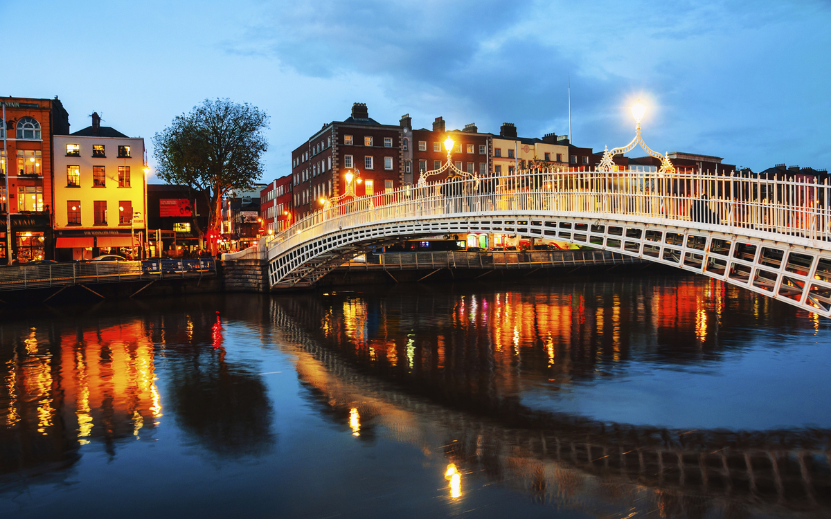 Ha Penny Brücke in Dublin, Irland