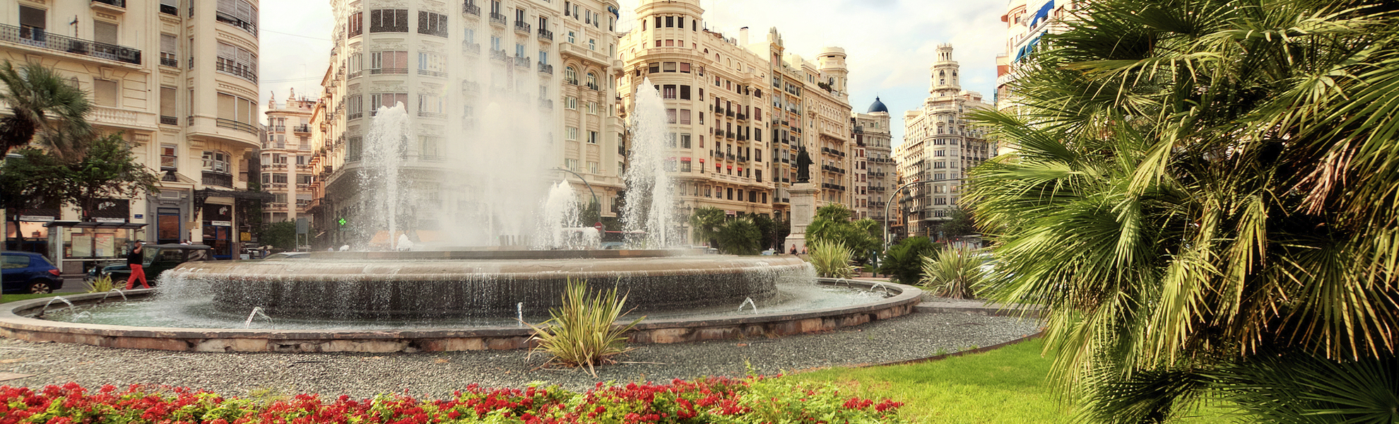 Springbrunnen in Valencia, Spanien