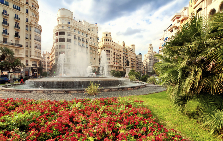 Springbrunnen in Valencia, Spanien