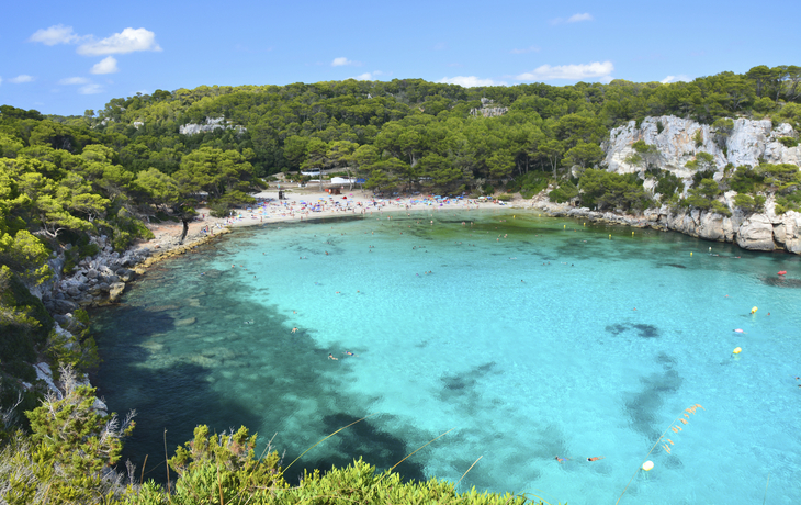 Cala Macarella Bucht auf Menorca, Spanien