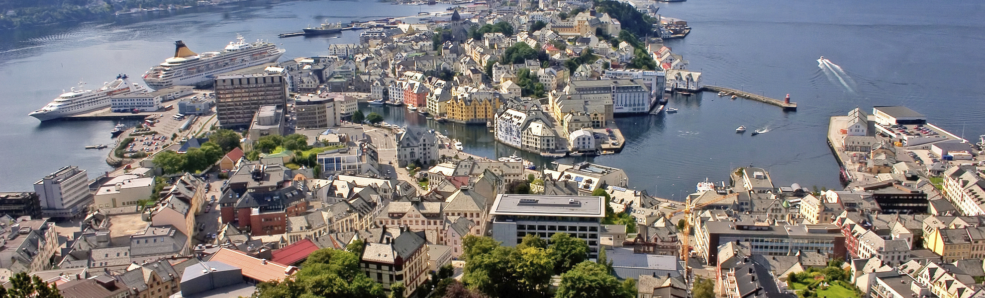 Panorama von Alesund, Norwegen