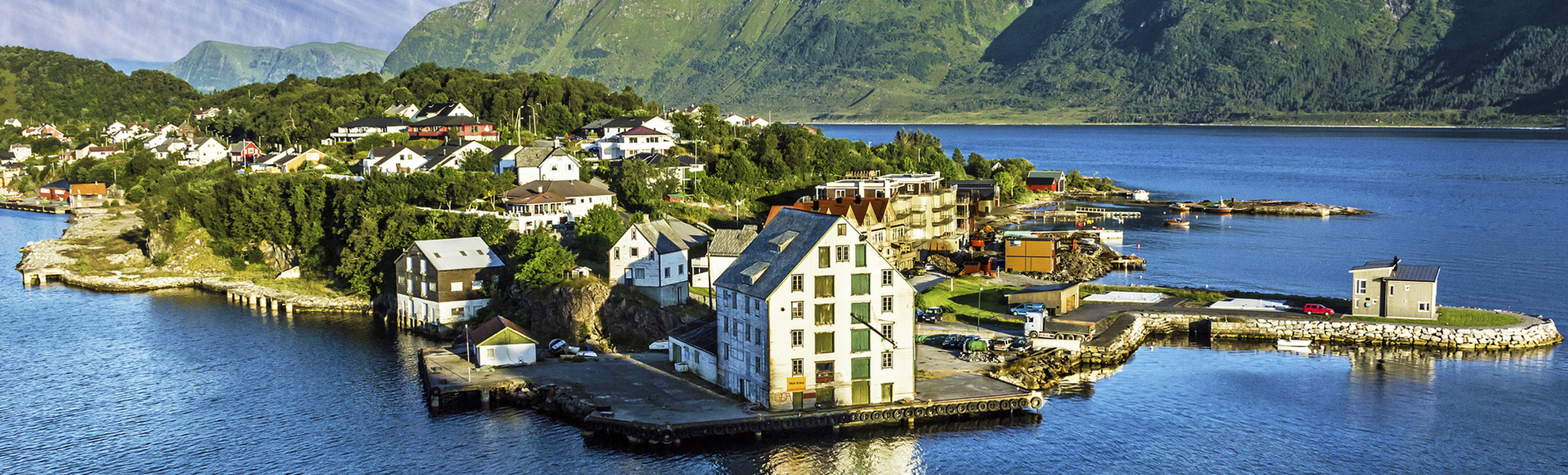 Luftaufnahme von Alesund, Norwegen