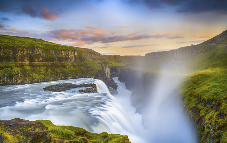Der Gullfoss Wasserfall, Island