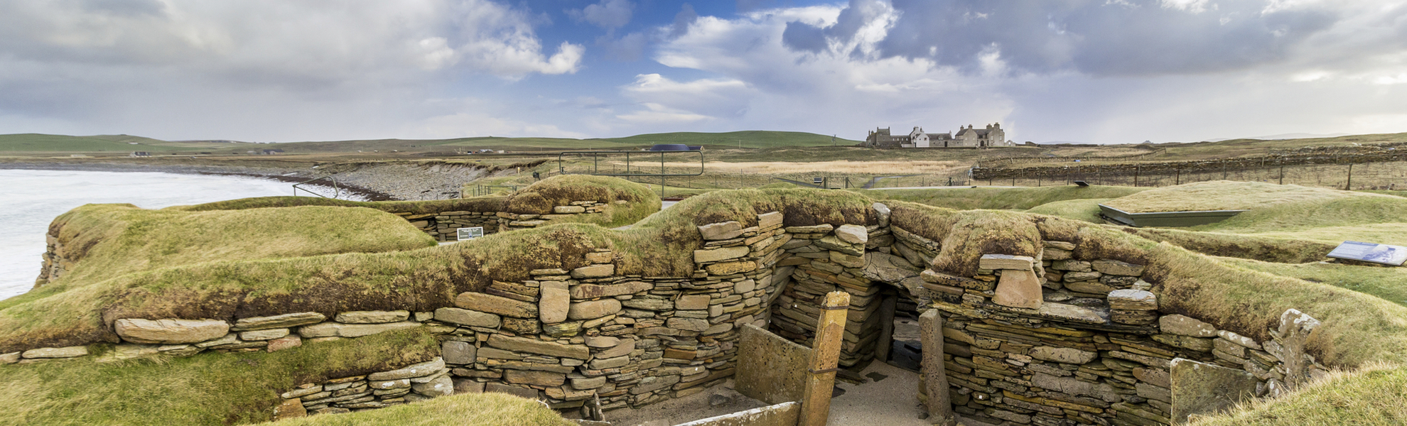 Steinzeitliche Siedlung Skara Brae auf der Insel Orkney, Schottland