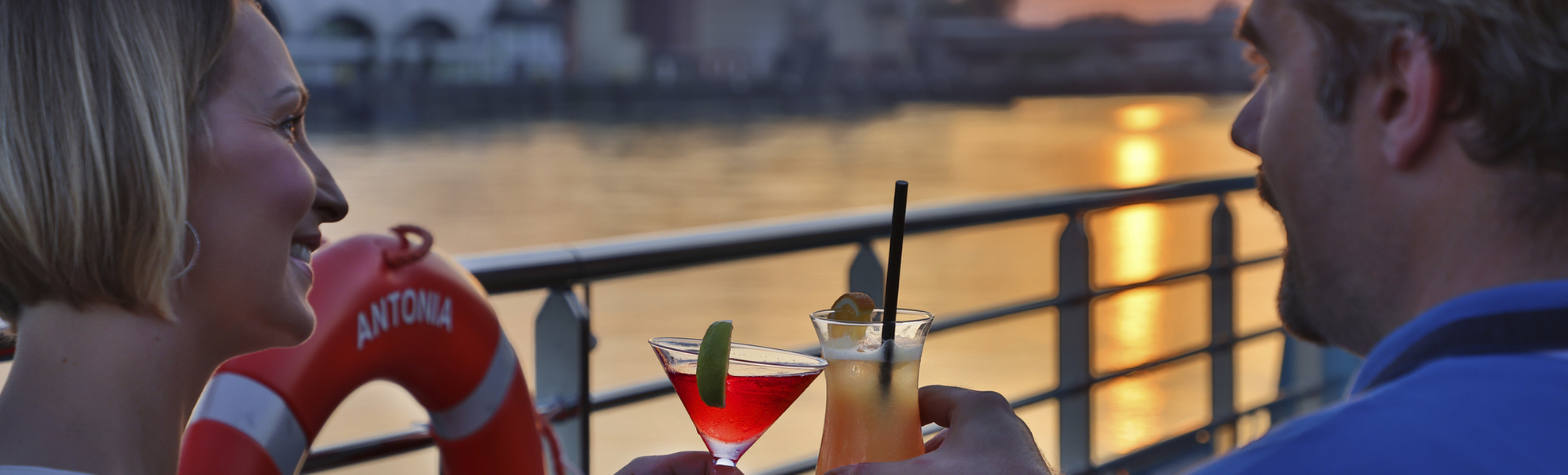 Cocktails auf dem Sonnendeck