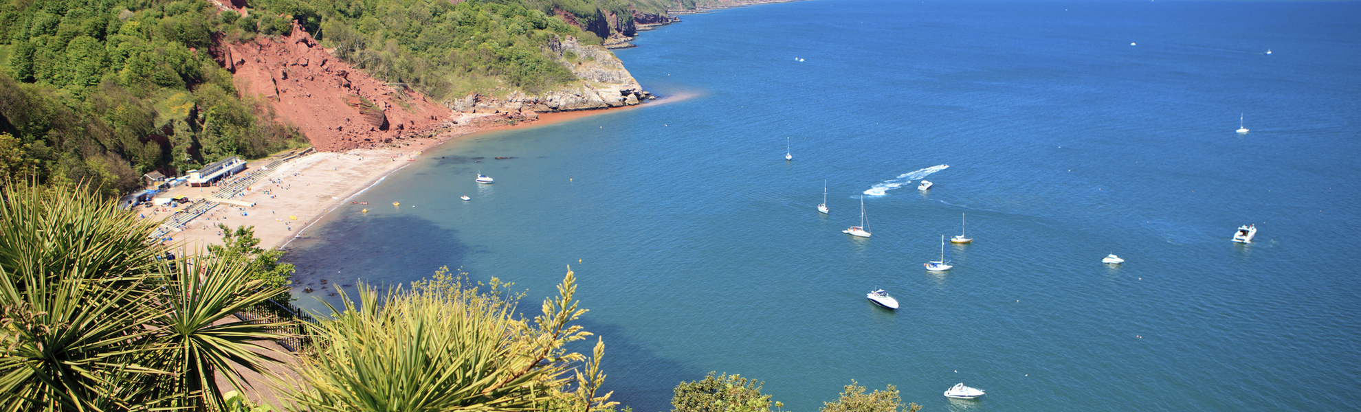 Die Küste Torquays, England