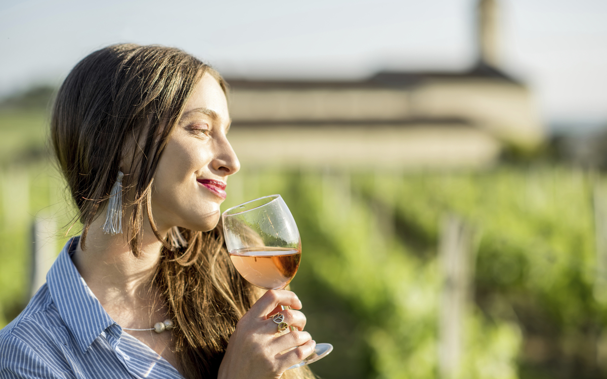 Weinprobe in Bordeaux, Frankreich