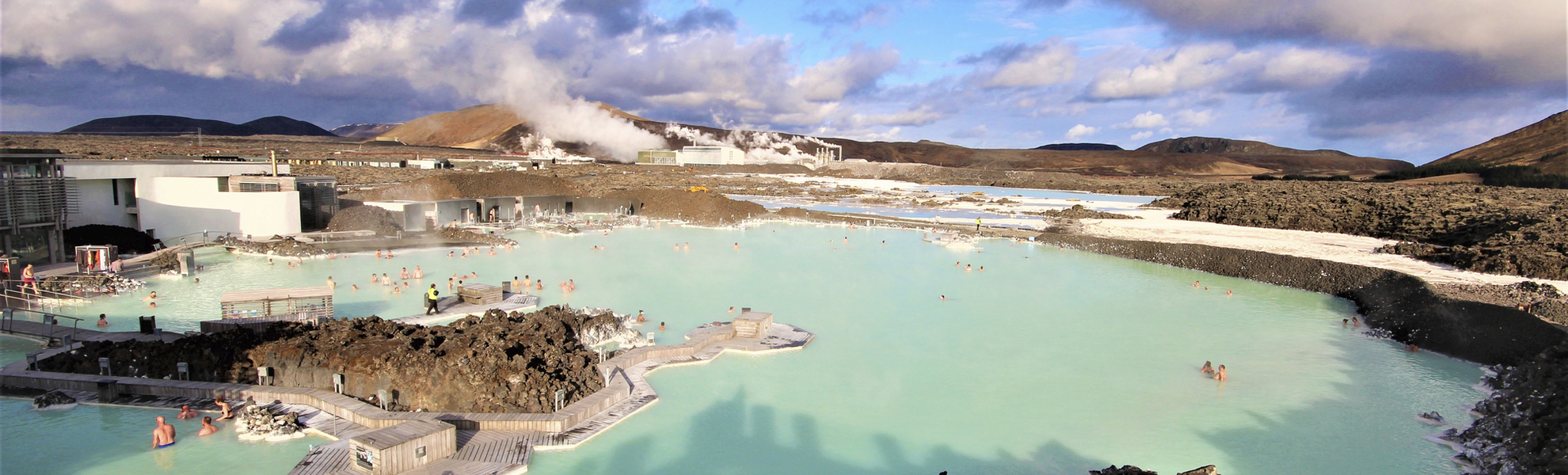 Die Blaue Lagune, ein Thermalfreibad bei Grindavík, Island