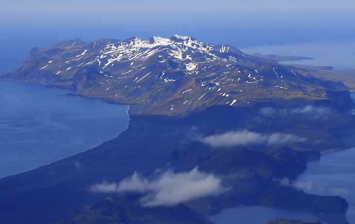 Die Insel Jan Mayen von oben