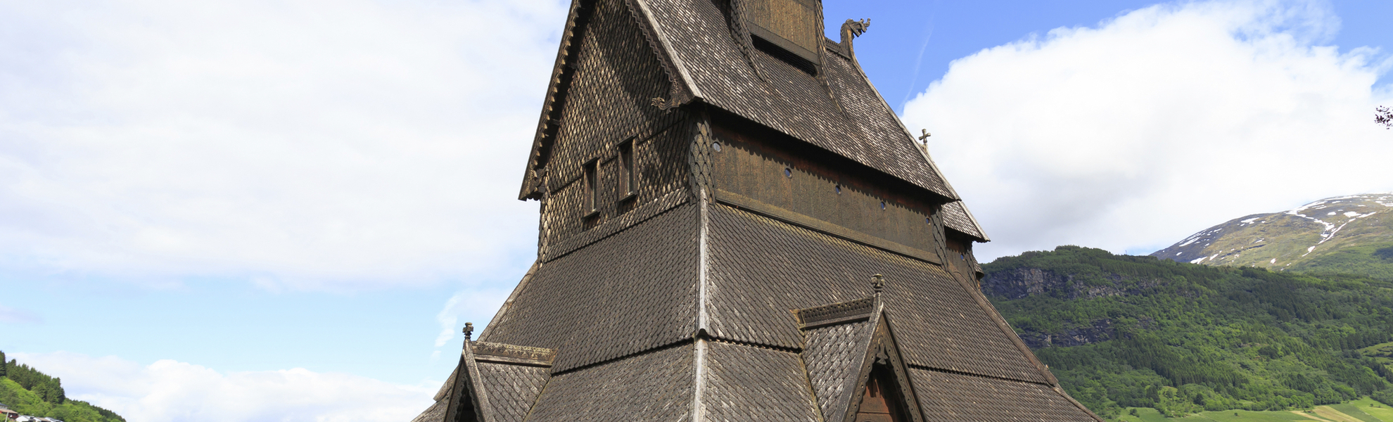 Stabkirche in Hopperstad, Norwegen