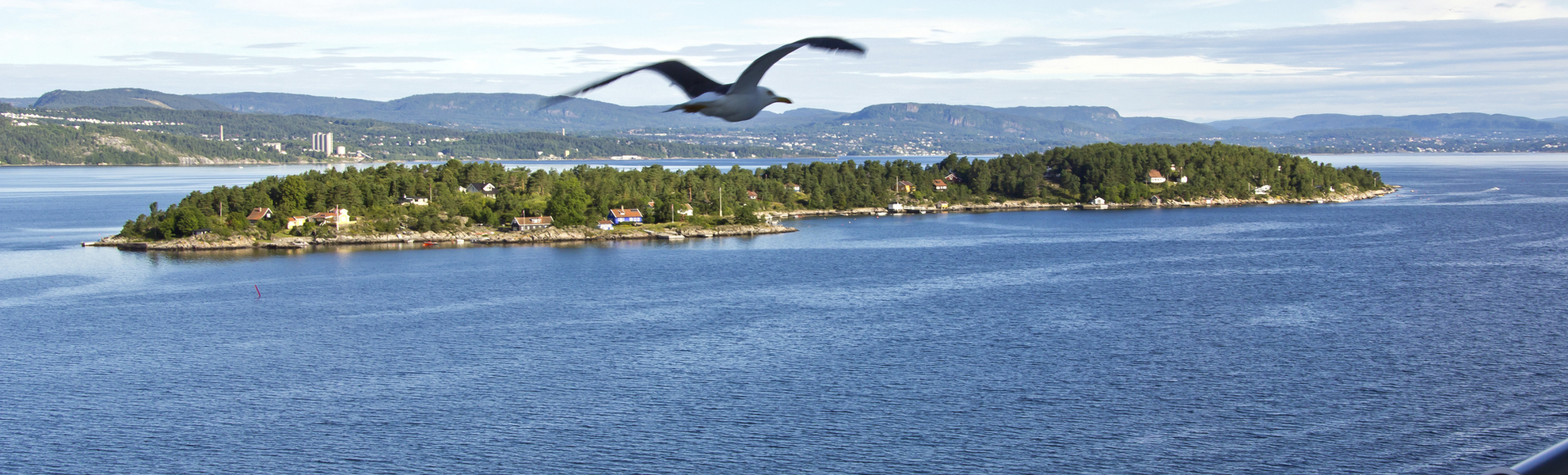 Blick auf das Oslofjord, Norwegen