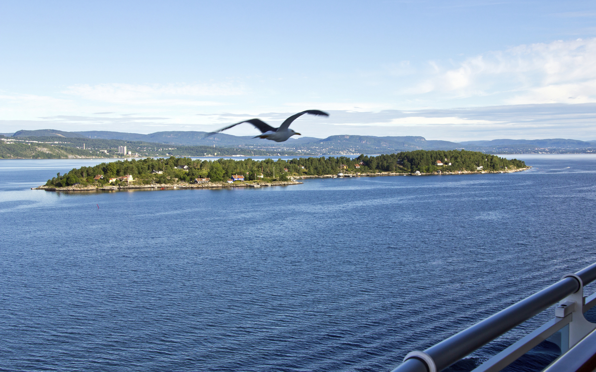 Blick auf das Oslofjord, Norwegen