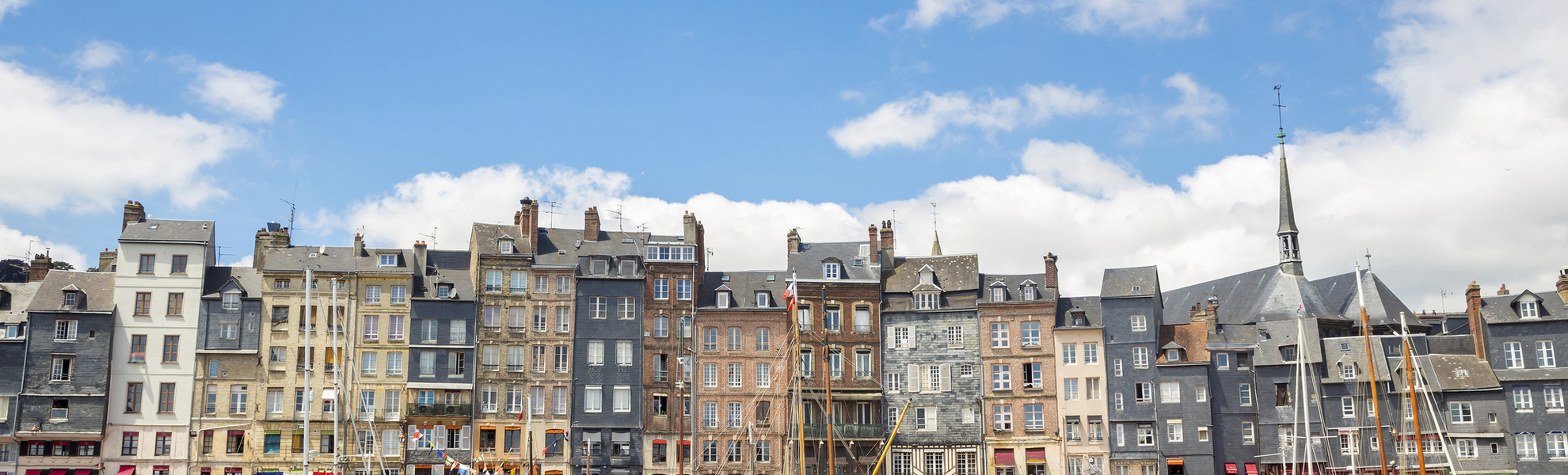 Der Hafen von Honfleur an der Seine, Frankreich