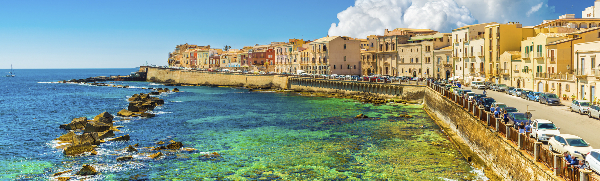 Küste von Syrakus, Italien