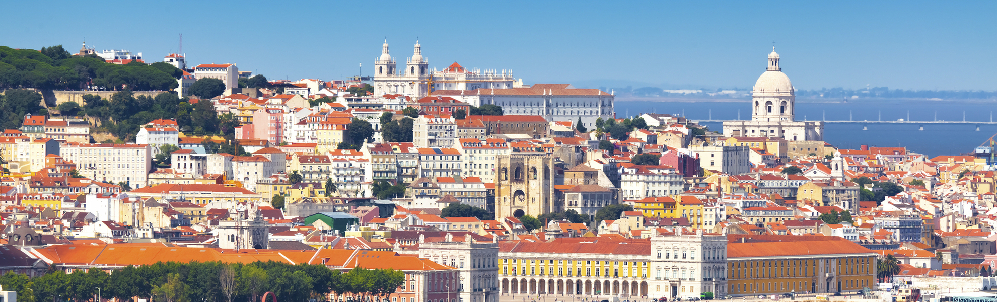 Blick auf Lissabon, Portugal