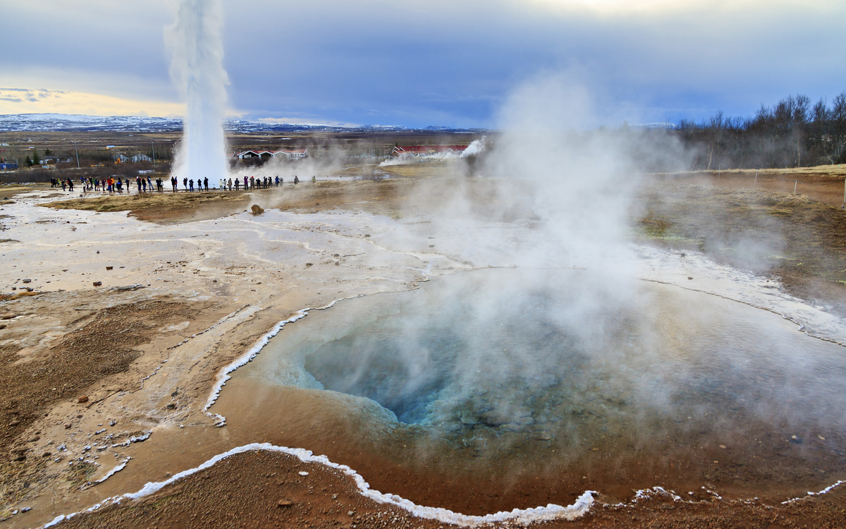 Geysir Strokkur auf Island