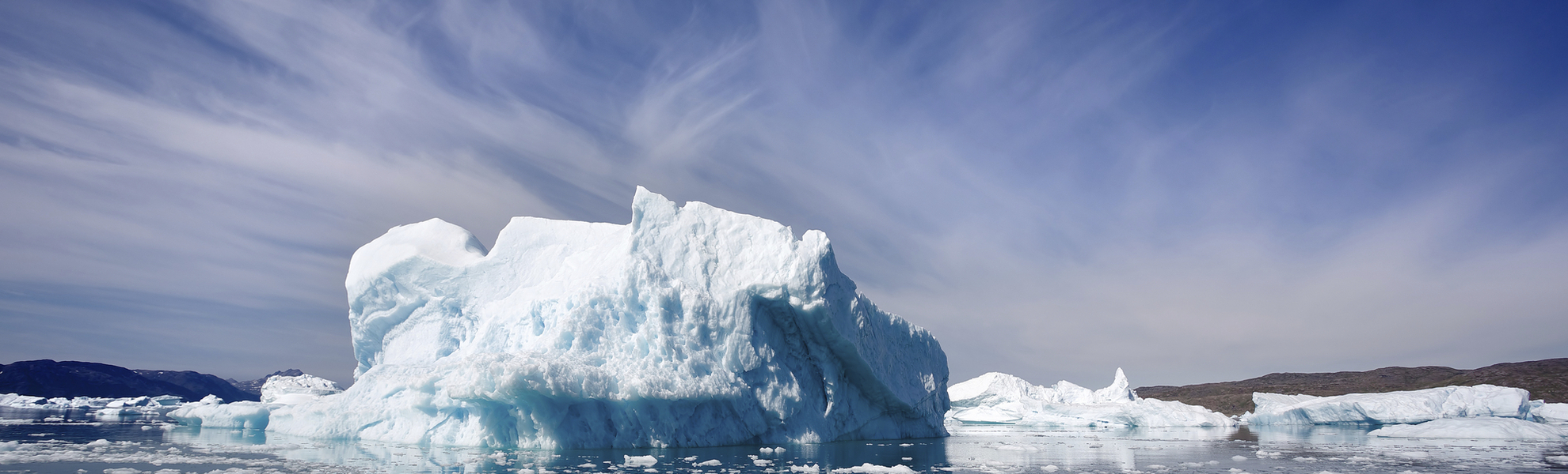 Eisberge in Grönland