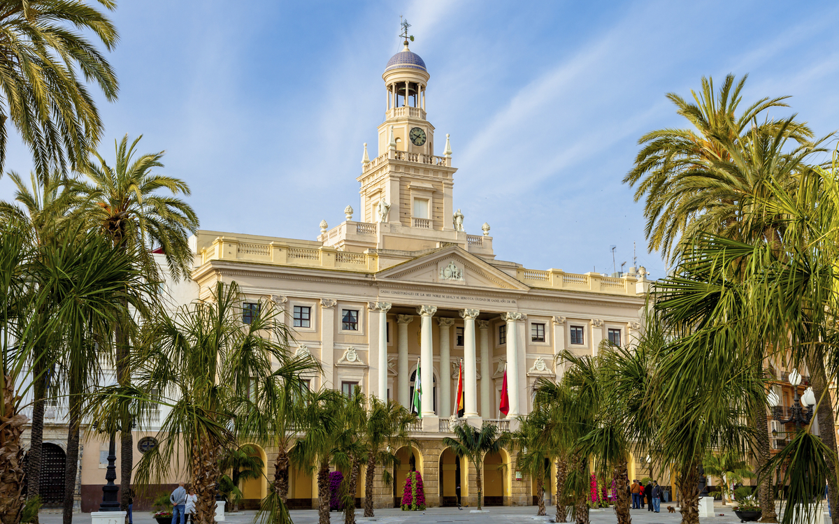 Altes Rathaus in Cádiz, Spanien