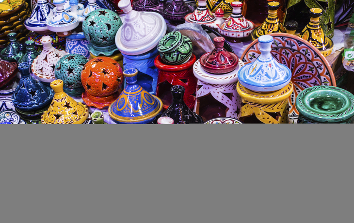 bunte Terinnen Gefaesse, Marokko