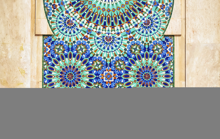 Mosaik Fliesen in der Moschee, Marokko