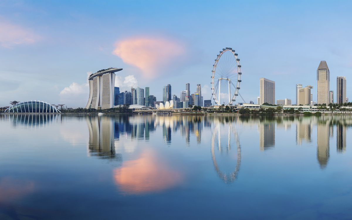 Panorama von Singapur