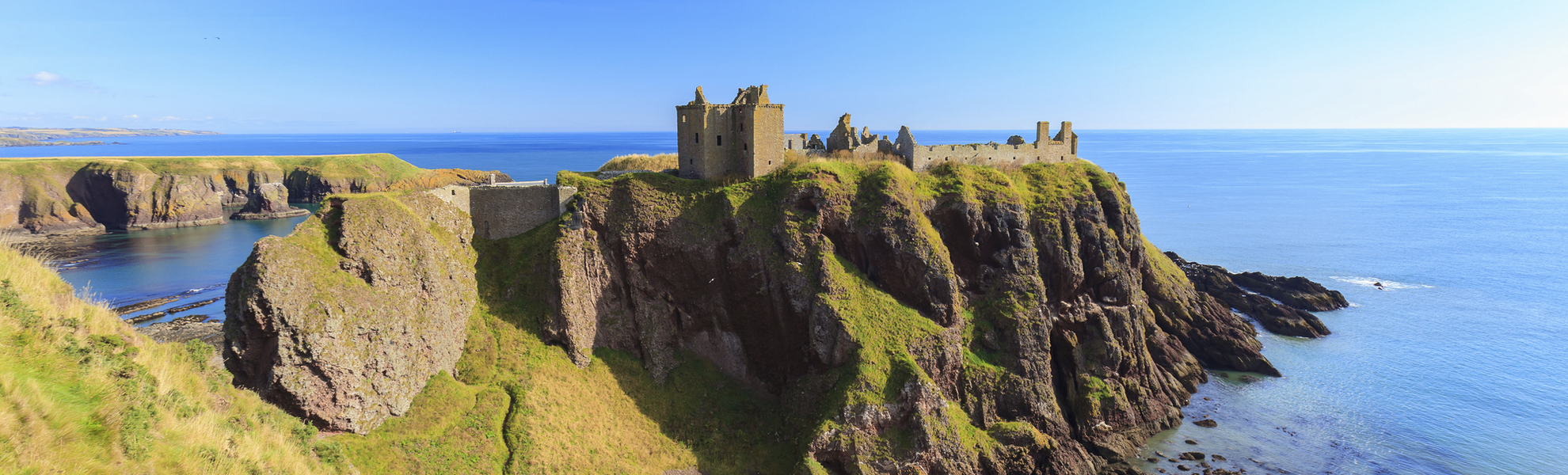 Das Dunnottar Castle an der Küste Schottlands