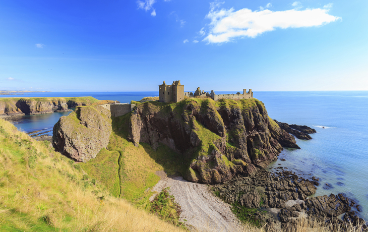 Das Dunnottar Castle an der Küste Schottlands
