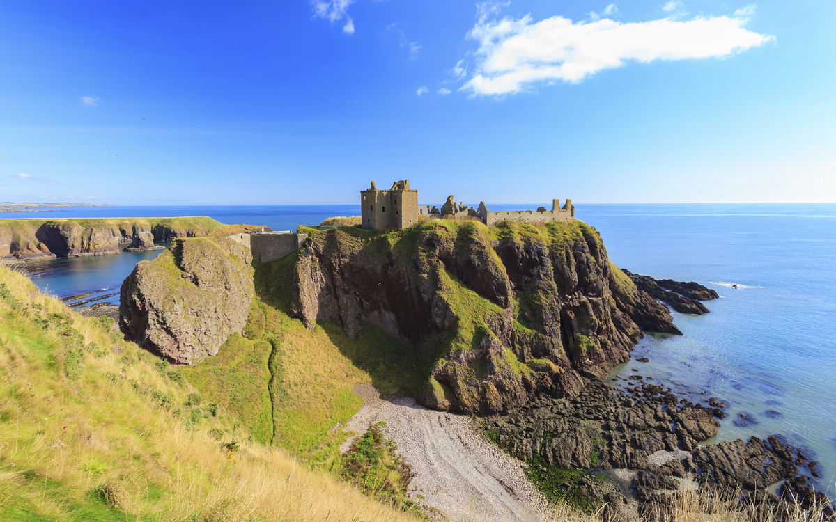 Das Dunnottar Castle an der Küste Schottlands