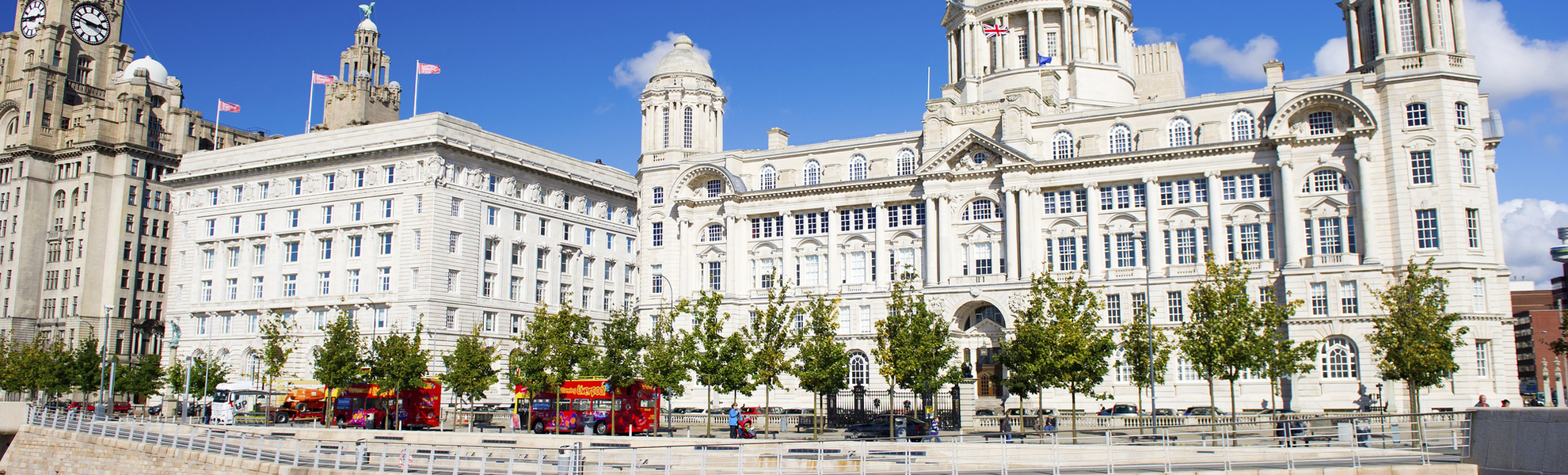 The Three Graces in Liverpool, England