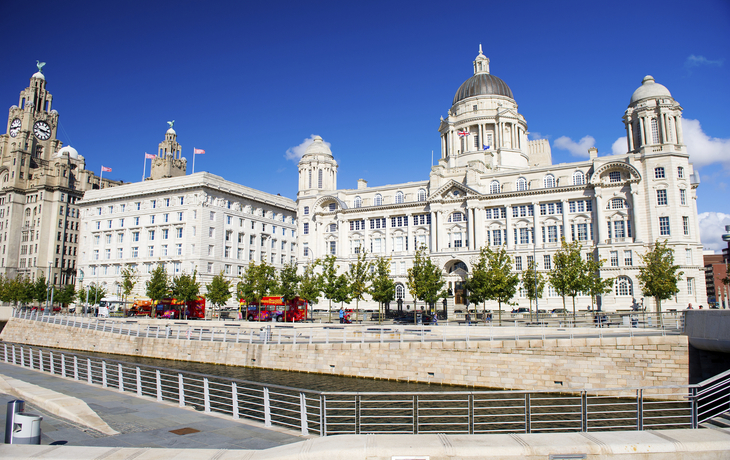 The Three Graces in Liverpool, England