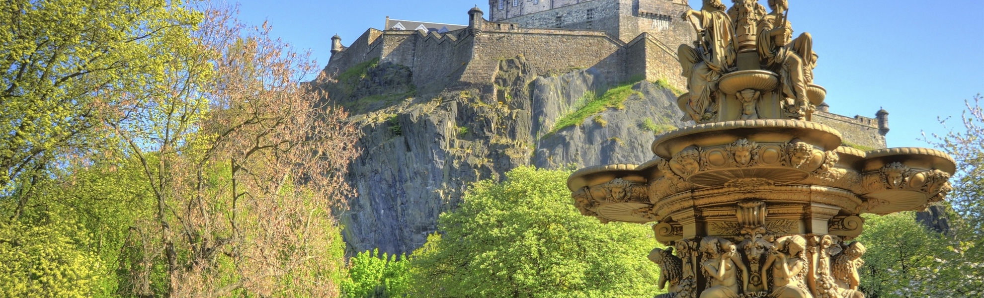 Das Schloss von Edingburgh, Schottland