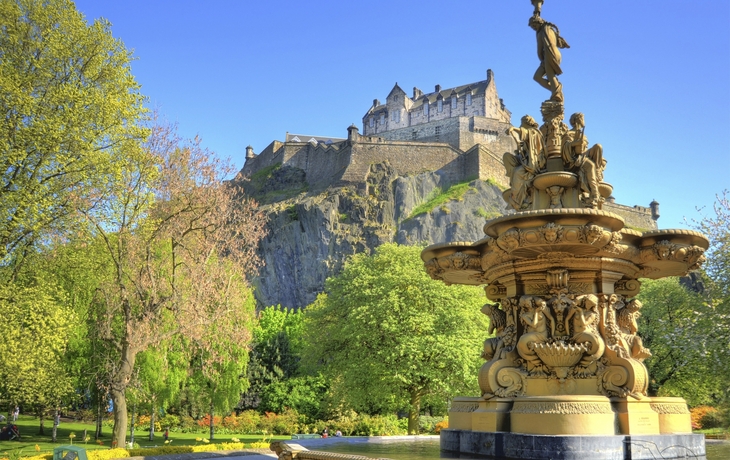 Das Schloss von Edingburgh, Schottland