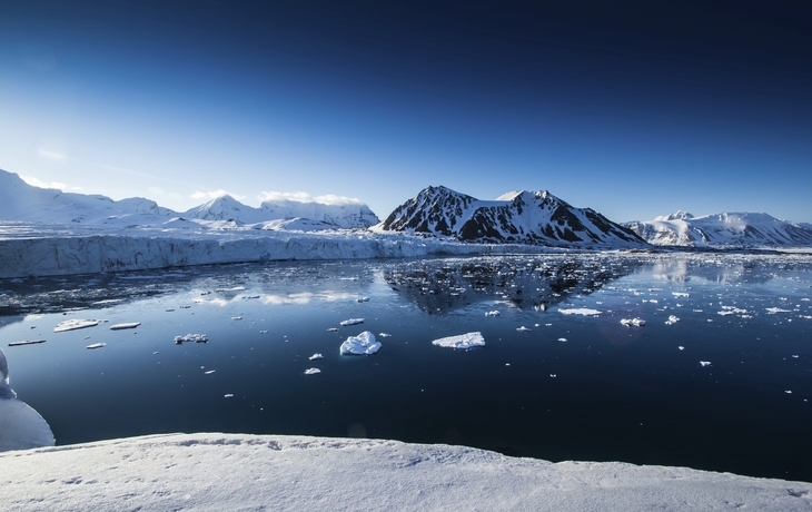 Eislandschaft in Spitzbergen