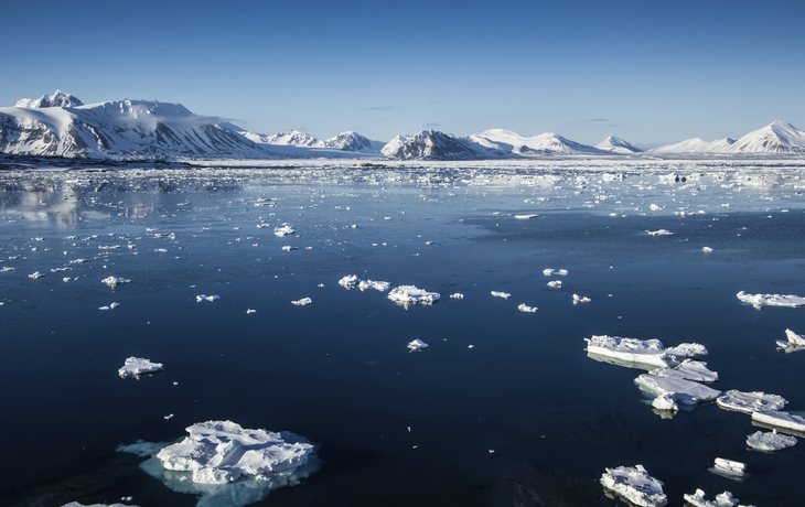 Unterwegs im Eismeer von Spitzbergen
