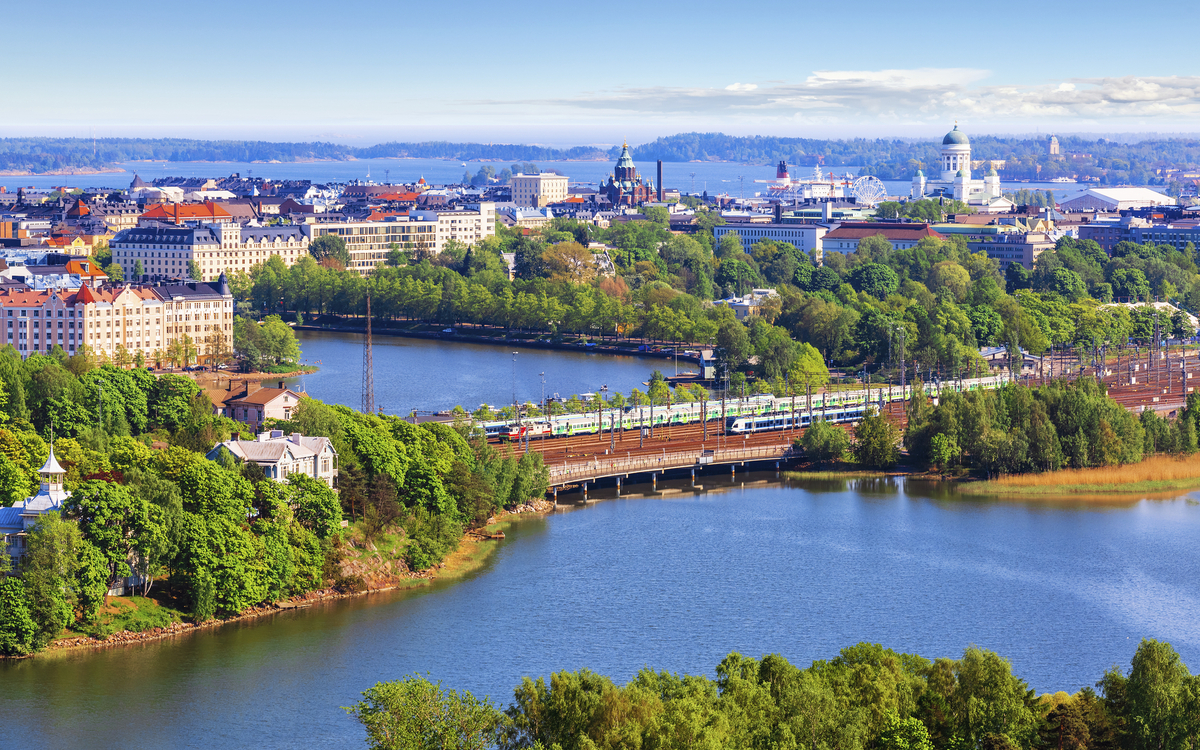 Panorama von Helsinki, Finnland
